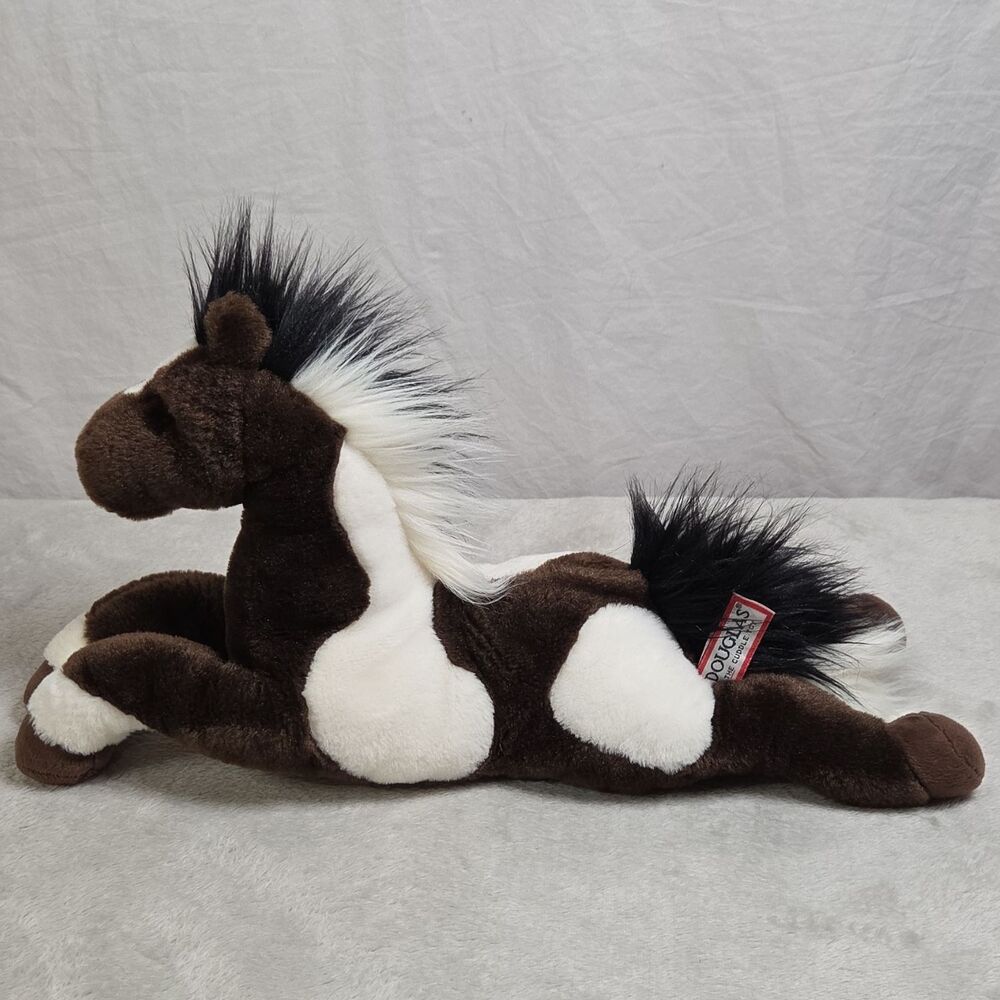 Vintage Douglas Cuddle Toy Natches Paint Horse Plush 18” Retired 1978.1 EUC
